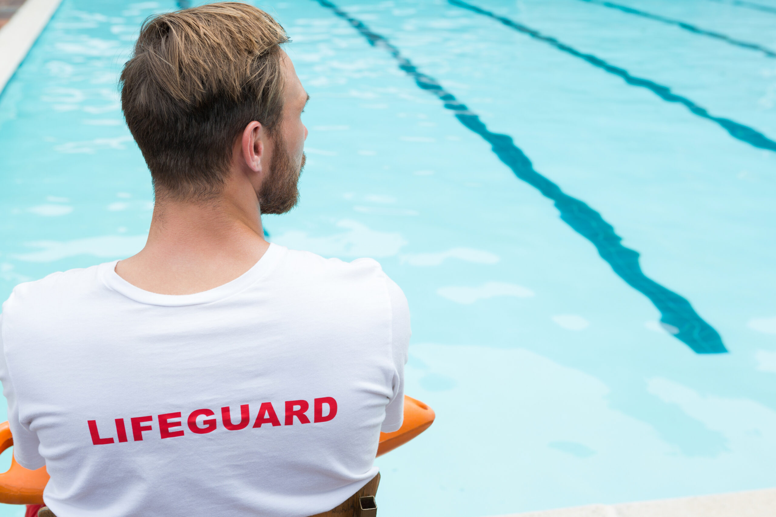 lifeguard supervising pool